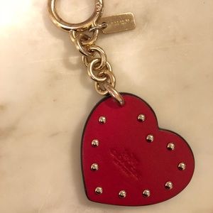 Coach Heart Keychain